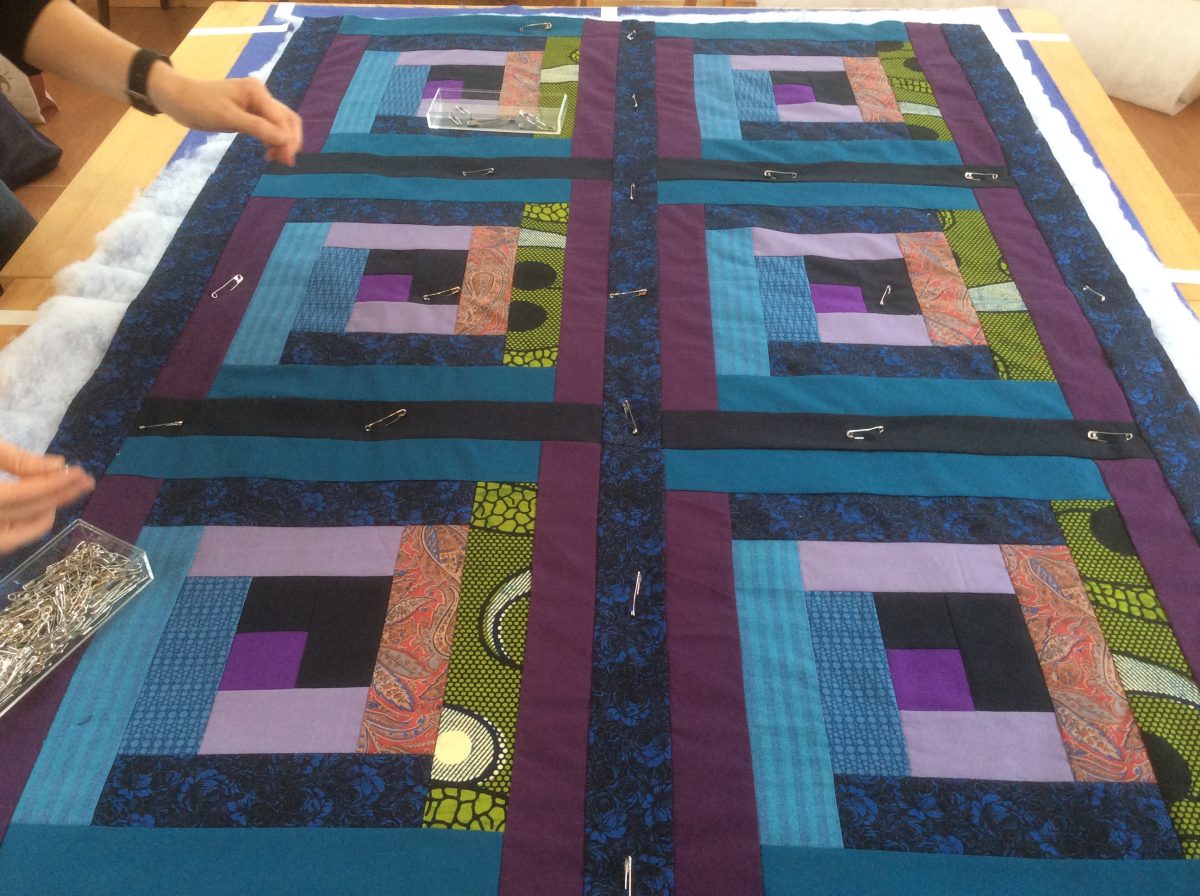 Log Cabin Quilting at The Goodlife Centre in Central London